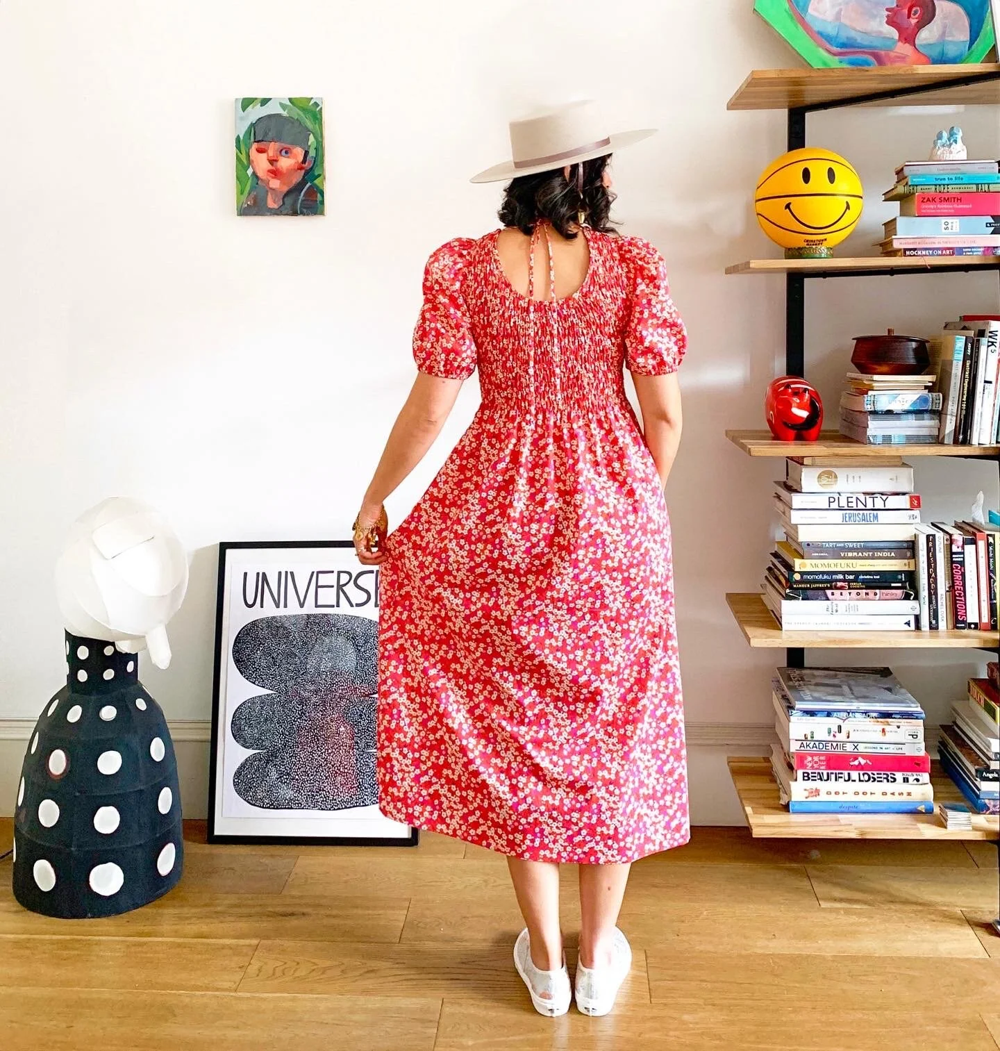 ◆Since Then◆ Irene shirring long dress SO NICE I SEWED IT TWICE - Another Shirred Dress from